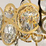 Люстра подвесная из золотых колец 57 см Golden Circles варинант исполнения - 6 | Loft Concept в Красноярске