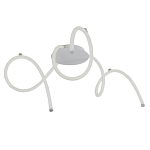 Люстра белого цвета с тремя изогнутыми светодиоидными плафонами Luke Lampco Tracer Lamp варинант исполнения - 1 | Loft Concept в Красноярске