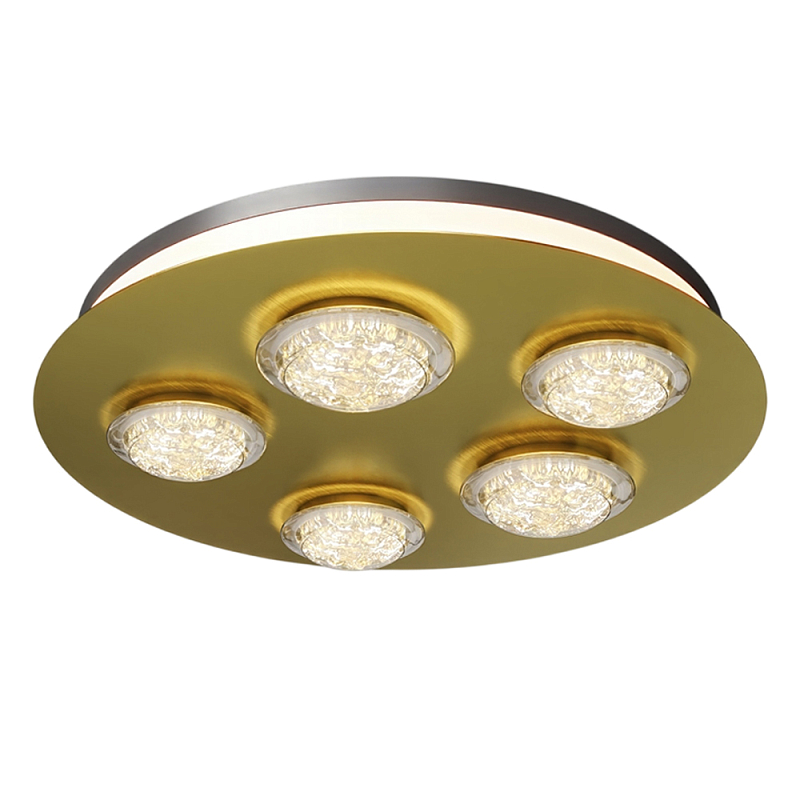 Потолочный светильник Pharao 3000К 56Вт Латунь Черный в Красноярске | Loft Concept 