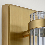 Бра вертикальное с рифленым стеклянным плафоном и прямоугольным основанием Quintiesse варинант исполнения - 2 | Loft Concept в Красноярске