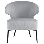 Современное мягкое кресло на металлических ножках Rakush Grey варинант исполнения - 2 | Loft Concept в Красноярске