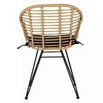 Стул с ротанговым плетением Wicker Half Chair с подлокотниками варинант исполнения - 2 | Loft Concept в Красноярске