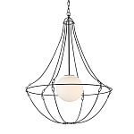 Подвесной светильник из тонких прутьев в форме колокола Forged Thin Rods варинант исполнения - 3 | Loft Concept в Красноярске