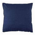 Подушка декоративная хлопковая синего цвета с абстрактным принтом Elysian Flow Azure варинант исполнения - 2 | Loft Concept в Красноярске