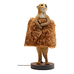 Настольная лампа Цурикат плафон из меха варинант исполнения - 1 | Loft Concept в Красноярске