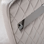 Стул серый велюровый со стеганной спинкой Focus on Convenience варинант исполнения - 2 | Loft Concept в Красноярске