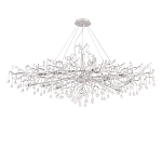 Люстра круглая подвесная с декором в виде ветвей и прозрачных подвесок из стекла в форме капель Droplet Chandelier варинант исполнения - 2 | Loft Concept в Красноярске