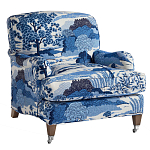 Кресло Trumann Club Chair Blue Landscape синий пейзаж варинант исполнения - 1 | Loft Concept в Красноярске