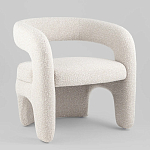 Кресло дизайнерское для лаунж зоны жемчужного цвета Pearl Lounge варинант исполнения - 1 | Loft Concept в Красноярске