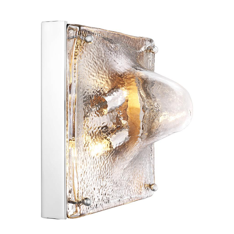 Бра Eichholtz Wall Lamp Skip Никель Прозрачное Стекло Бра Eichholtz Wall Lamp Skip Никель Прозрачное Стекло в Красноярске | Loft Concept