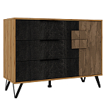 Комод с 3-мя ящиками и дверцей Stone Effect варинант исполнения - 1 | Loft Concept в Красноярске