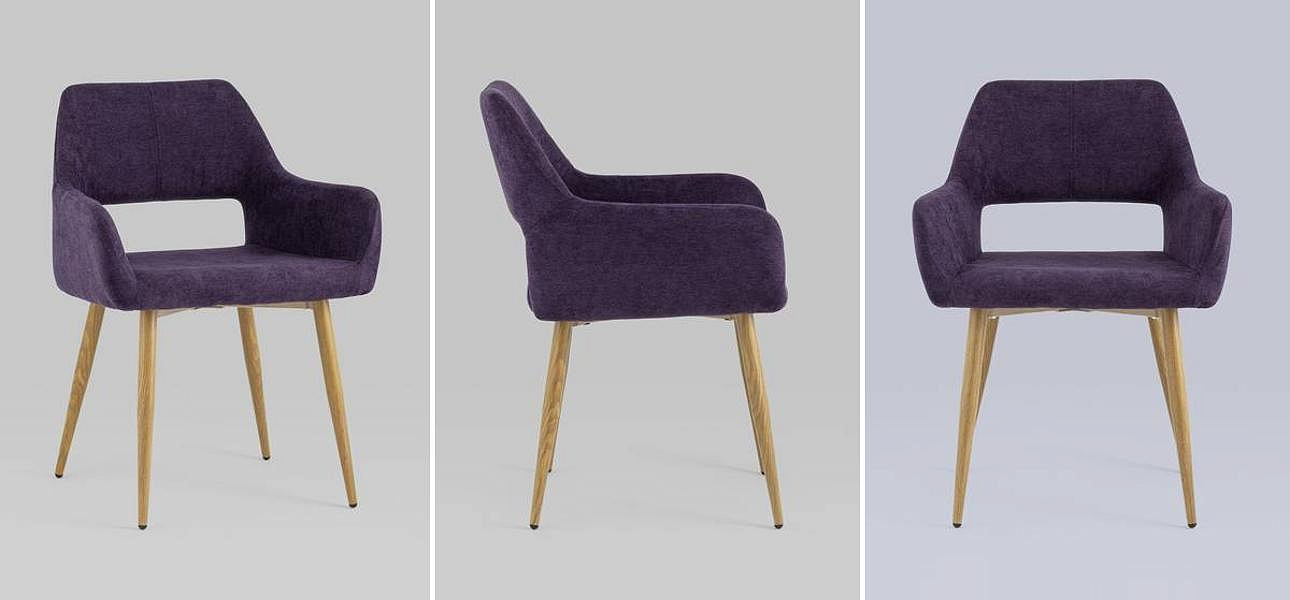Стул NEASAN Chair Фиолетовый Велюр Стул NEASAN Chair Фиолетовый Велюр - Loft-Concept в Красноярске