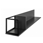 Полка навесная открытая цвета графит Strict Lines  варинант исполнения - 5 | Loft Concept в Красноярске