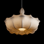 Подвесной светильник с белым фигурным абажуром и мягкими волнистыми краями Cloud Motion  варинант исполнения - 12 | Loft Concept в Красноярске