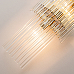 Бра с золотистым основанием и прозрачными трубками Nembus варинант исполнения - 4 | Loft Concept в Красноярске