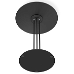 Стол журнальный круглый с бежевой столешницей из стекла Beige Marble варинант исполнения - 5 | Loft Concept в Красноярске