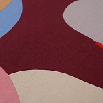 Подушка декоративная хлопковая с абстрактным принтом Elysian Flow Terra варинант исполнения - 3 | Loft Concept в Красноярске