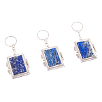 Зеркало брелок складное двухстороннее из натурального камня Лазурит Stone Mirrors варинант исполнения - 4 | Loft Concept в Красноярске