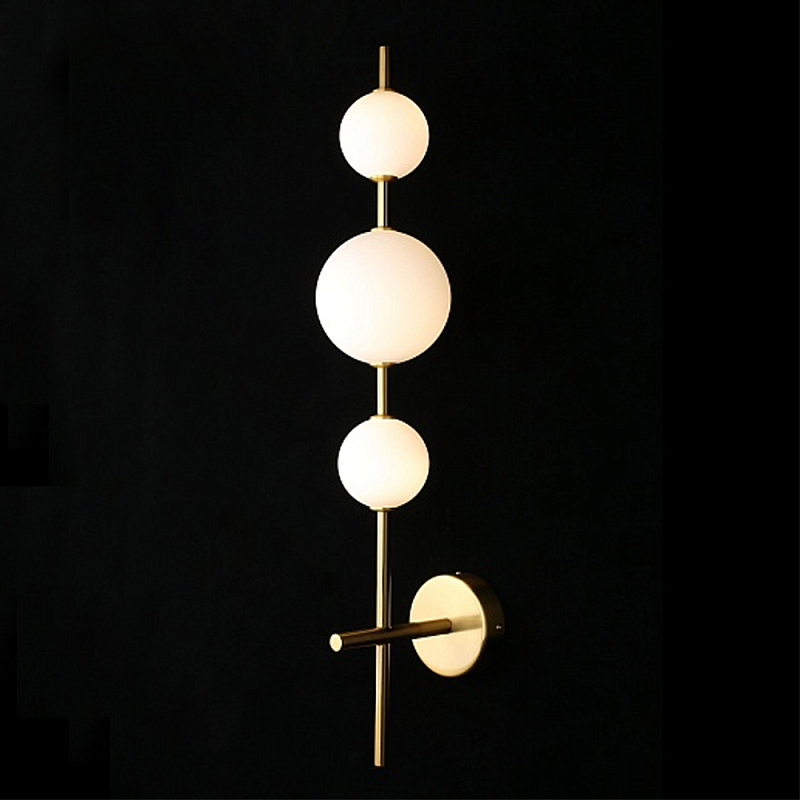 Бра настенное светодиодное Three Elements of Light Золотой Белый в Красноярске | Loft Concept 