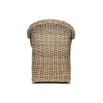 Кресло из ротанга с подушкой Nest бежево-серое варинант исполнения - 4 | Loft Concept в Красноярске