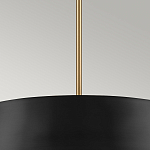 Подвесной светильник с конусовидным металлическим абажуром черного цвета Kichler варинант исполнения - 14 | Loft Concept в Красноярске