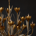 Люстра золотого цвета в виде цветков крокуса Hanging Flowers варинант исполнения - 2 | Loft Concept в Красноярске
