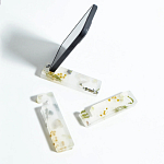 Подставка для телефона из эпоксидной смолы с цветами белая Epoxy Flowers Phone Stand White варинант исполнения - 2 | Loft Concept в Красноярске