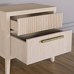 Прикроватная Тумбочка Primo с двумя ящиками Светлый дуб варинант исполнения - 6 | Loft Concept в Красноярске