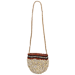 Декоративный аксессуар сумка из ракушек Aboriginal Bag Beige Red варинант исполнения - 1 | Loft Concept в Красноярске
