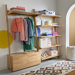 Корзина для белья из ткани букле Boucle Organizers Round варинант исполнения - 4 | Loft Concept в Красноярске