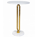 Кофейный столик с белой мраморной столешницей Clipper варинант исполнения - 1 | Loft Concept в Красноярске