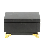 Шкатулка из натурального камня змеевик чёрного цвета Stone Casket варинант исполнения - 3 | Loft Concept в Красноярске