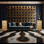 Торшер прямоугольный из натурального камня Calcite Geometry варинант исполнения - 11 | Loft Concept в Красноярске