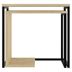 Комплект из 2-х приставных столов прямоугольной формы из дерева ZIGOSH OAK варинант исполнения - 1 | Loft Concept в Красноярске