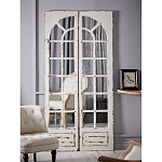 Зеркало-окно с эффектом старения в венецианском стиле Venetian White Mirror варинант исполнения - 5 | Loft Concept в Красноярске