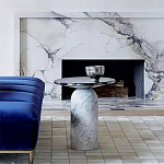 Дизайнерский журнальный стол с чёрной круглой столешницей Visanyp варинант исполнения - 1 | Loft Concept в Красноярске