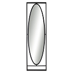 Зеркало овальное в металлической оправе в стиле лофт Urban Style Space варинант исполнения - 1 | Loft Concept в Красноярске