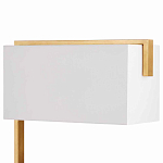 Торшер с прямоугольным абажуром на золотом металлическом каркасе Rectangular Plane  варинант исполнения - 2 | Loft Concept в Красноярске