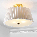 Потолочный светильник с белым плиссированным абажуром Ganglion варинант исполнения - 4 | Loft Concept в Красноярске