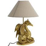 Настольная лампа с абажуром Дракон Golden Dragon Lamp Beige варинант исполнения - 4 | Loft Concept в Красноярске