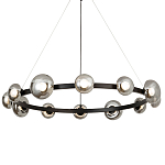 Светодиодная кольцевая люстра IONA Сhandelier black варинант исполнения - 3 | Loft Concept в Красноярске