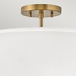 Потолочный светильник с двухслойным белым текстильным абажуром Hinkley варинант исполнения - 16 | Loft Concept в Красноярске