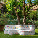 Дизайнерский модульный диван волнистой формы с цветным принтом Poltronova Superonda Sofa варинант исполнения - 45 | Loft Concept в Красноярске