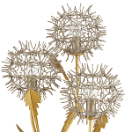 Торшер в виде цветка одуванчика Hanging Dandelion варинант исполнения - 1 | Loft Concept в Красноярске