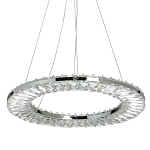 Люстра круглая с прозрачной хрустальной рамкой Maude Crystal Light варинант исполнения - 1 | Loft Concept в Красноярске