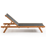 Шезлонг из текстиля и эвкалипта Power of Nature варинант исполнения - 2 | Loft Concept в Красноярске