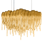 Люстра подвесная с металлическими цепочками и изогнутыми металлическими дугами 72 см Atlantis Chain варинант исполнения - 16 | Loft Concept в Красноярске