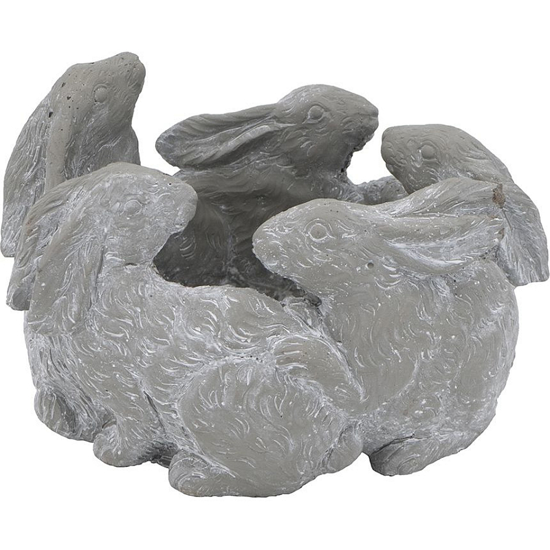 Кашпо A collection of baby rabbits Серый Кашпо A collection of baby rabbits Серый в Красноярске | Loft Concept