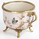 Фарфоровая чаша с бронзовыми элементами Eden Garden варинант исполнения - 2 | Loft Concept в Красноярске