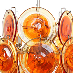 Люстра из оранжевых стеклянных дисков OrangeGlowing Reflectors варинант исполнения - 1 | Loft Concept в Красноярске
